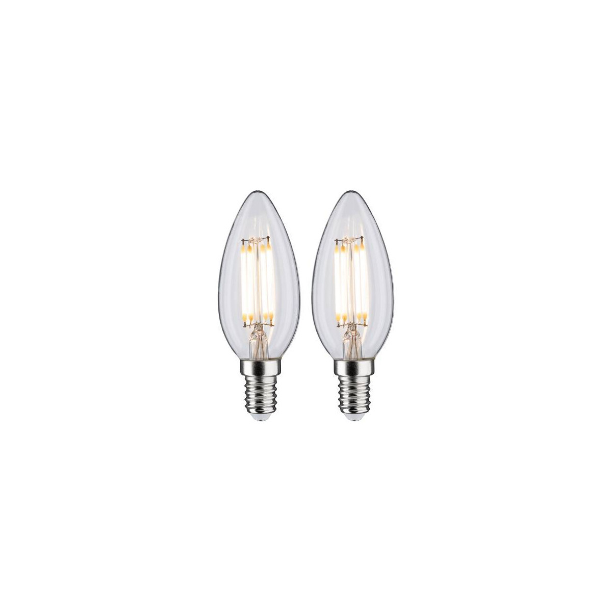 Filament 230V LED Kerze E14 2x470lm 2x4,5W 2700K Klar