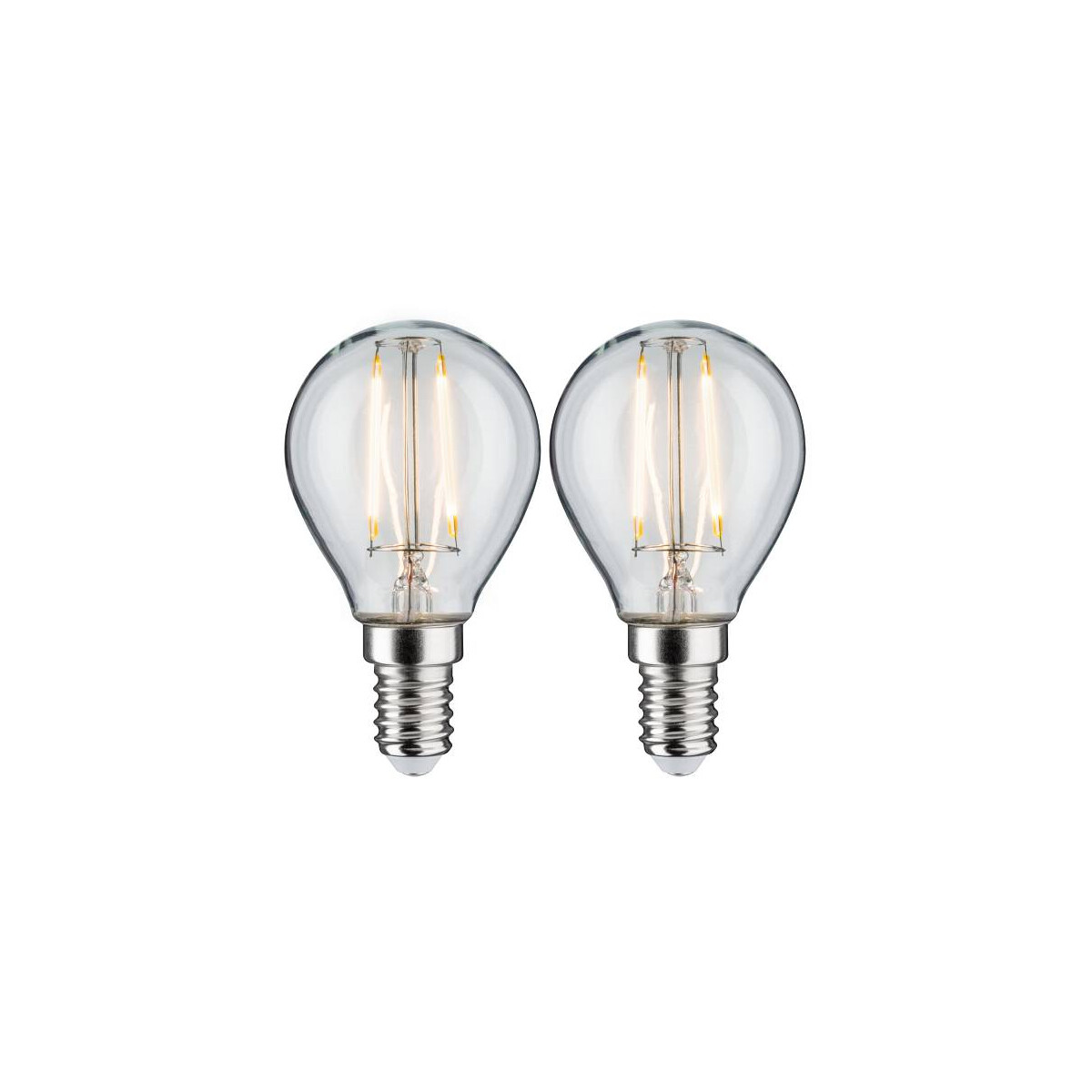 Filament 230V LED Tropfen E14 2x250lm 2x2,7W 2700K Klar