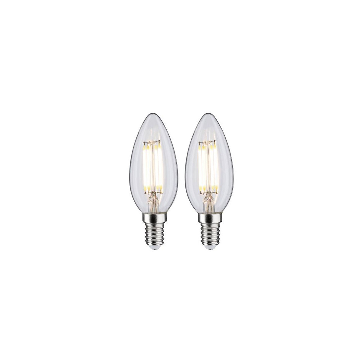 Filament 230V LED Kerze E14 2x470lm 2x4,8W 4000K Matt