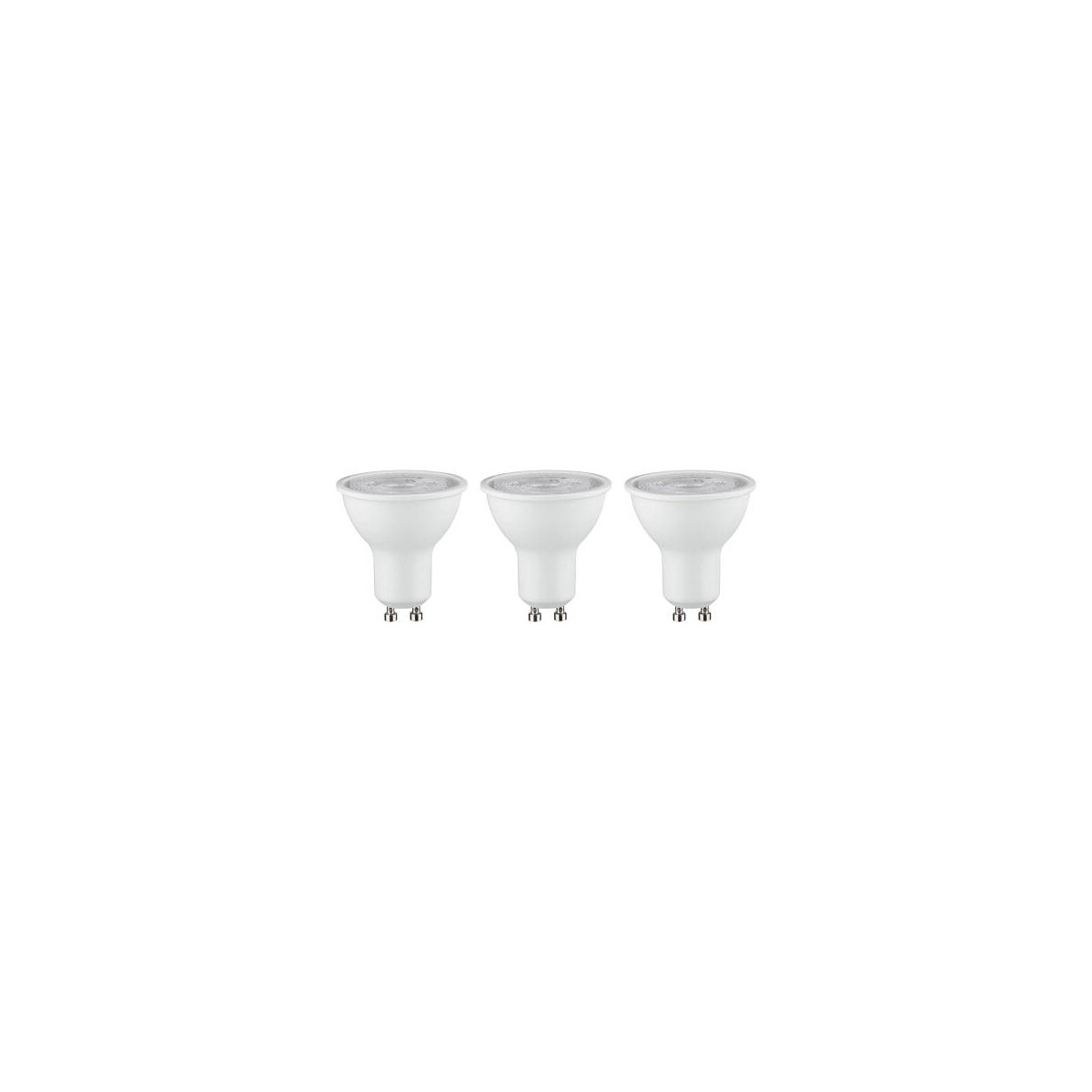 Standard 230V LED Reflektor GU10 3er-Pack 3x460lm 3x7W 4000K Weiß matt