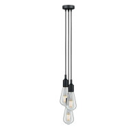 Neordic Pendelleuchte Ketil E27 max. 3x60W Schwarz dimmbar S