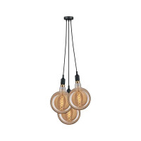 Neordic Pendelleuchte Ketil E27 max. 3x60W Schwarz dimmbar S
