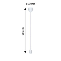 Neordic Pendelleuchte Ketil E27 max. 60W Weiß dimmbar 