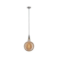 Neordic Pendelleuchte Eldar E27 max. 60W Grau Nickel dimmbar