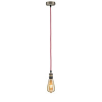 Neordic Pendelleuchte Eldar E27 max. 60W Rot Nickel geb&uuml