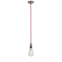 Neordic Pendelleuchte Eldar E27 max. 60W Rot Nickel geb&uuml
