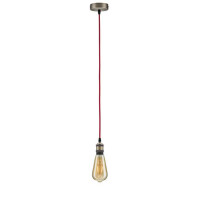 Neordic Pendelleuchte Eldar E27 max. 60W Rot Nickel geb&uuml