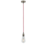 Neordic Pendelleuchte Eldar E27 max. 60W Rot Nickel geb&uuml