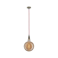 Neordic Pendelleuchte Eldar E27 max. 60W Rot Nickel geb&uuml