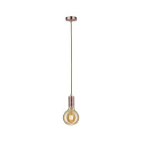 Neordic Pendelleuchte Haldis E27 max. 60W Kupfer dimmbar Met