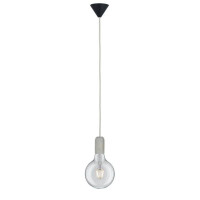 Neordic Pendelleuchte Jano E27 max. 60W Grau Schwarz dimmbar