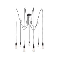 Neordic Pendelleuchte Ketil E27 max. 7x60W Schwarz dimmbar S