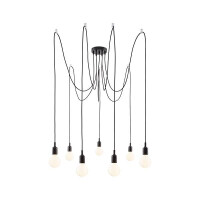 Neordic Pendelleuchte Ketil E27 max. 7x60W Schwarz dimmbar S