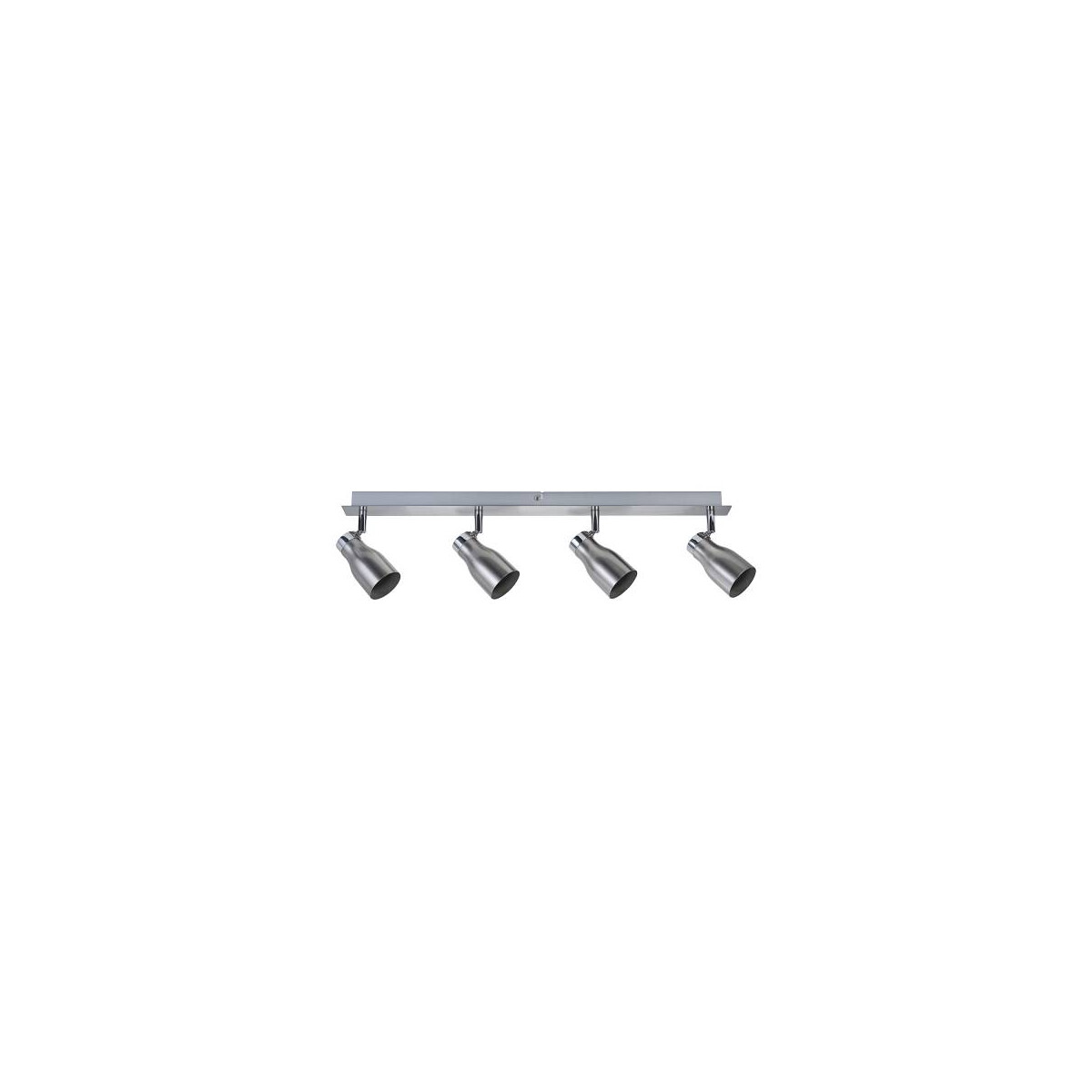 Deckenstrahler Meli GU10 230V max. 4x10W dimmbar Nickel satiniert
