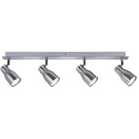 Deckenstrahler Meli GU10 230V max. 4x10W dimmbar Nickel sati