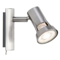 Wand-/Deckenleuchte Teja GU10 230V max. 10W dimmbar Nickel s
