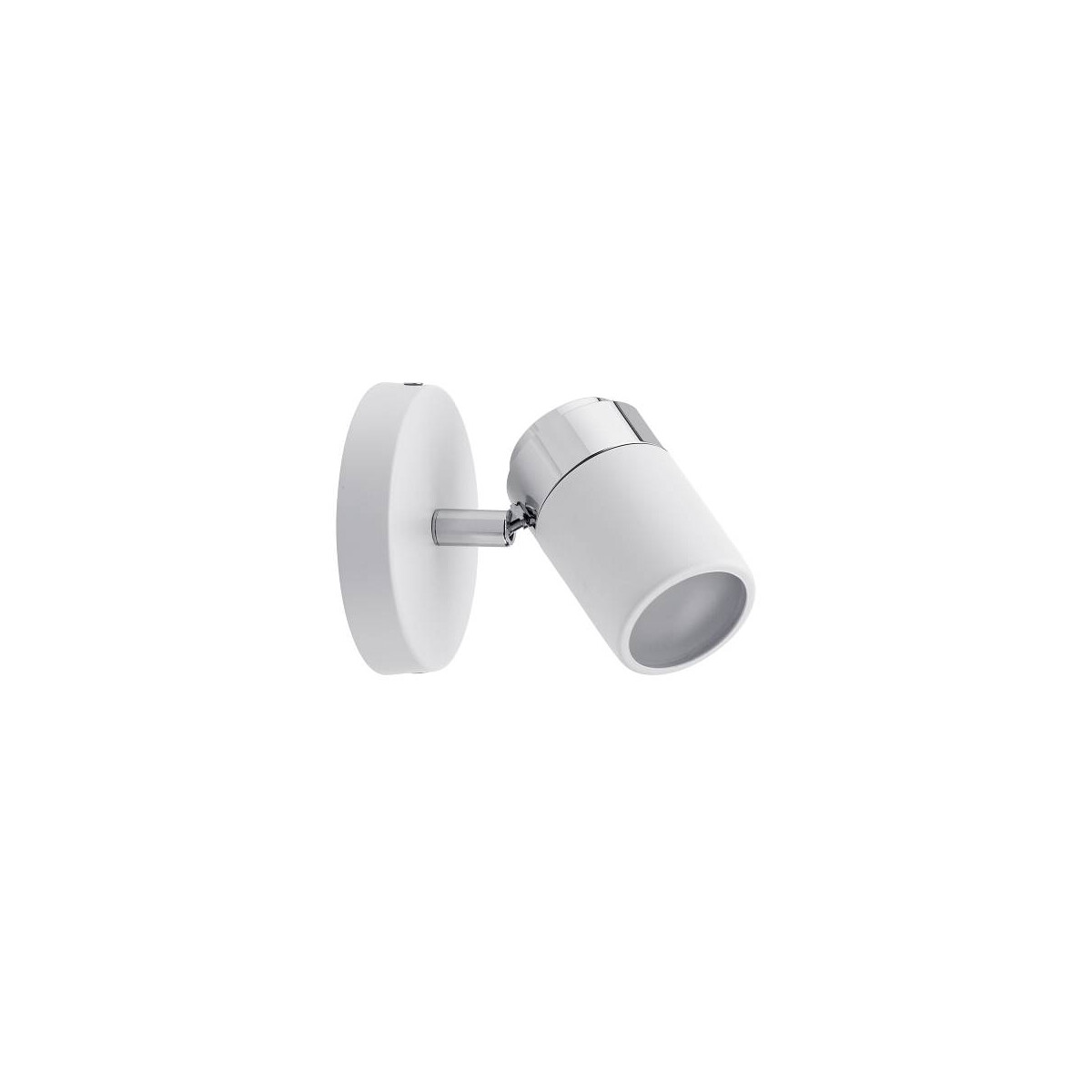 Deckenstrahler Zyli IP44 GU10 230V max. 10W dimmbar Weiß Chrom