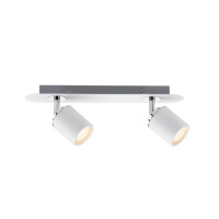 Deckenstrahler Tube IP44 GU10 230V max. 2x10W dimmbar Wei&sz