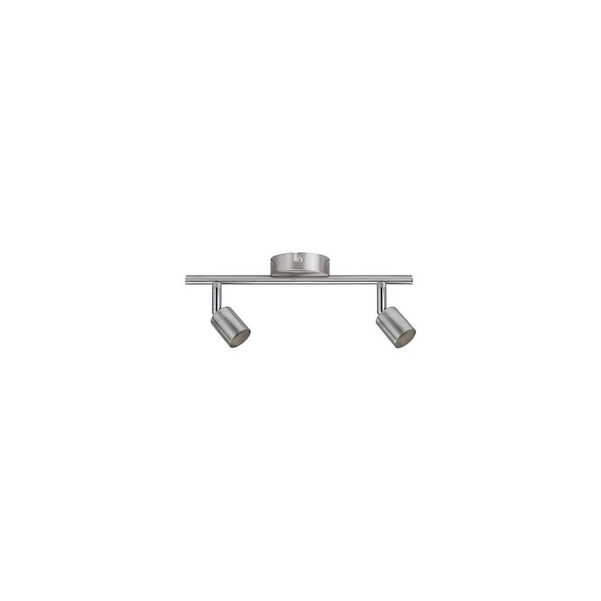 Deckenstrahler Carolina GU10 230V max. 2x10W dimmbar Nickel matt
