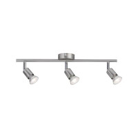 Deckenstrahler Carolina GU10 230V max. 3x10W dimmbar Nickel 