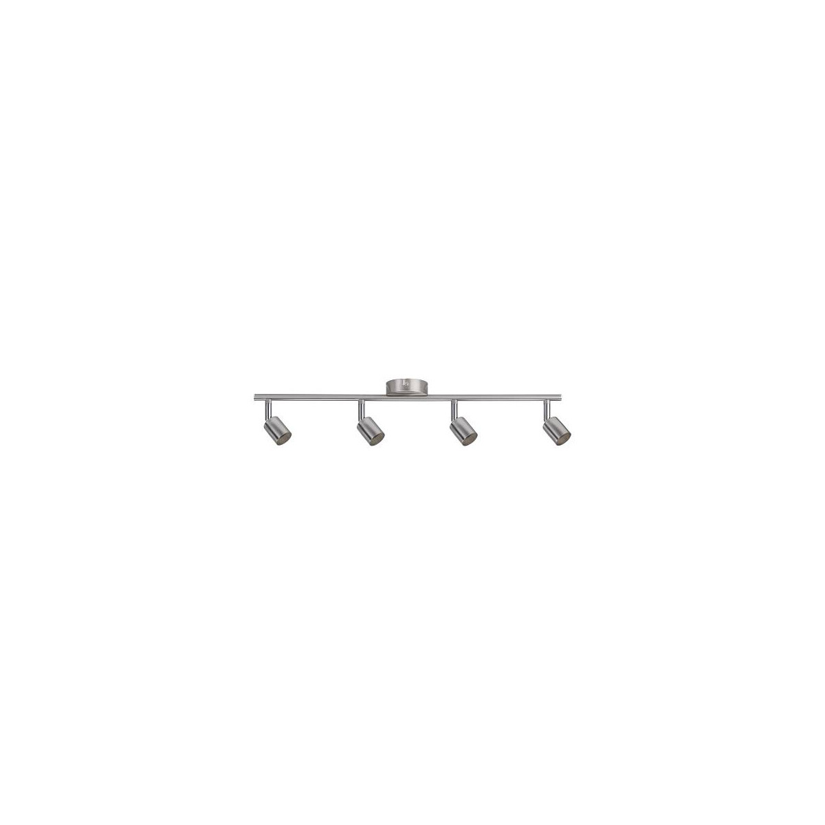 Deckenstrahler Carolina GU10 230V max. 4x10W dimmbar Nickel matt