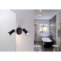 Deckenstrahler Carolina IP44 GU10 230V max. 10W dimmbar Anth