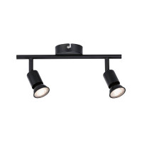 Deckenstrahler Carolina GU10 230V max. 2x10W dimmbar Schwarz
