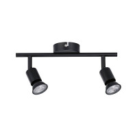 Deckenstrahler Carolina GU10 230V max. 2x10W dimmbar Schwarz