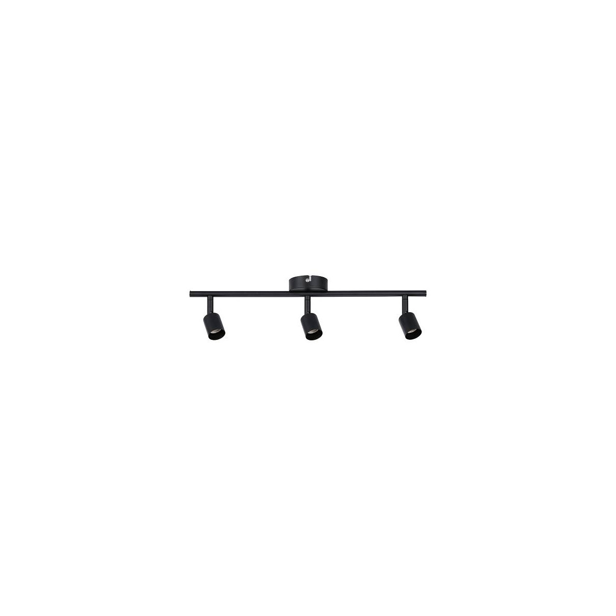 Deckenstrahler Carolina GU10 230V max. 3x10W dimmbar Schwarz matt