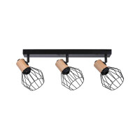 Deckenstrahler Lanka E14 230V max. 3x20W dimmbar Schwarz