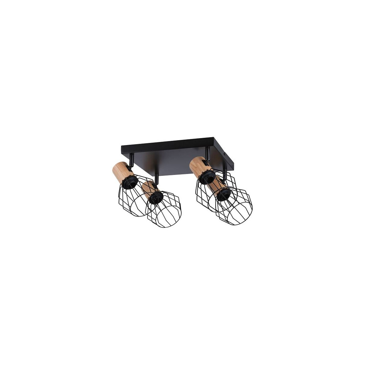 Deckenstrahler Lanka E14 230V max. 4x20W dimmbar Schwarz