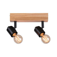 Deckenstrahler Arvid E27 230V max. 2x20W dimmbar Schwarz 2