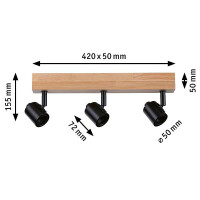 Deckenstrahler Arvid E27 230V max. 3x20W dimmbar Schwarz 6