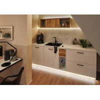 LED Strip Profil Delta 2m Alu Satin 8
