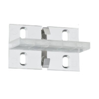 LED Strip Profil Duo Montage-Set Fixture 4er Pack Transparen