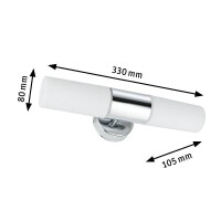 Spiegelleuchte Lenia IP44 E14 230V max. 2x20W dimmbar Chrom 