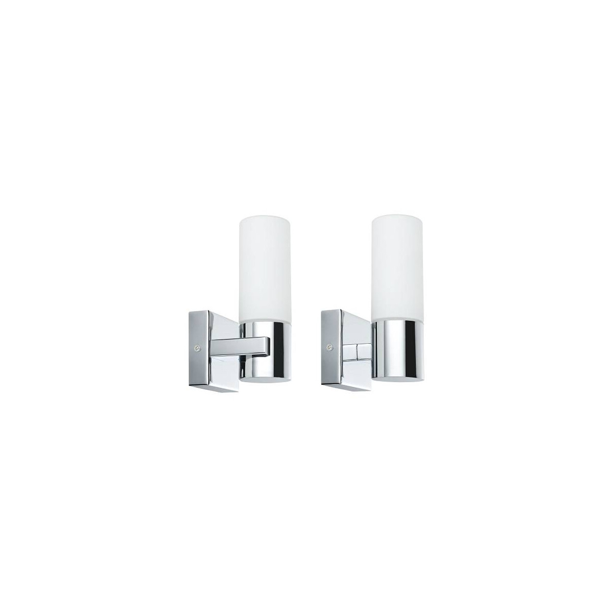 Spiegelleuchte Gemini IP44 E14 230V max. 2x20W dimmbar Chrom Satin