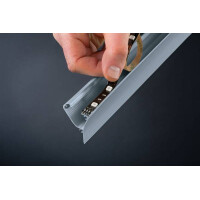 LED Strip Profil Corner 1m Grau 6