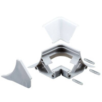 LED Strip Profil Corner Verbinder Outside Edge 2er Pack Grau