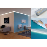 LED Strip Profil Corner Verbinder Inside Edge 2er Pack Grau 