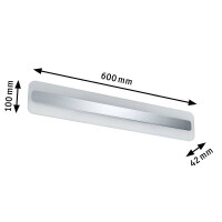 LED Spiegelleuchte Lukida IP44 3000K 650lm 230V 9W Chrom Wei