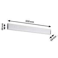 LED Wandleuchte Nembus IP44 3000K 600lm 230V 9W Chrom Wei&sz