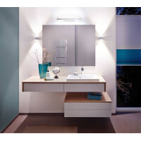 LED Spiegelleuchte Kuma IP44 3000K 660lm 230V 9W Chrom Wei&s