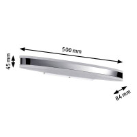 LED Spiegelleuchte Kuma IP44 3000K 660lm 230V 9W Chrom Wei&s