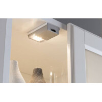 LED Schrankleuchte Batterie SnapLED 53x95mm 25lm 2700K Silbe