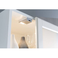 LED Schrankleuchte Batterie SnapLED 53x95mm 25lm 2700K Silbe