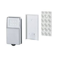 LED Schrankleuchte Batterie SnapLED 53x95mm 25lm 2700K Silbe