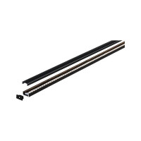 LED Strip Profil Base Schwarzer Diffusor 2m Schwarz 6