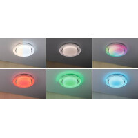 LED Deckenleuchte Rainbow mit Regenbogeneffekt RGBW+ 1600lm 