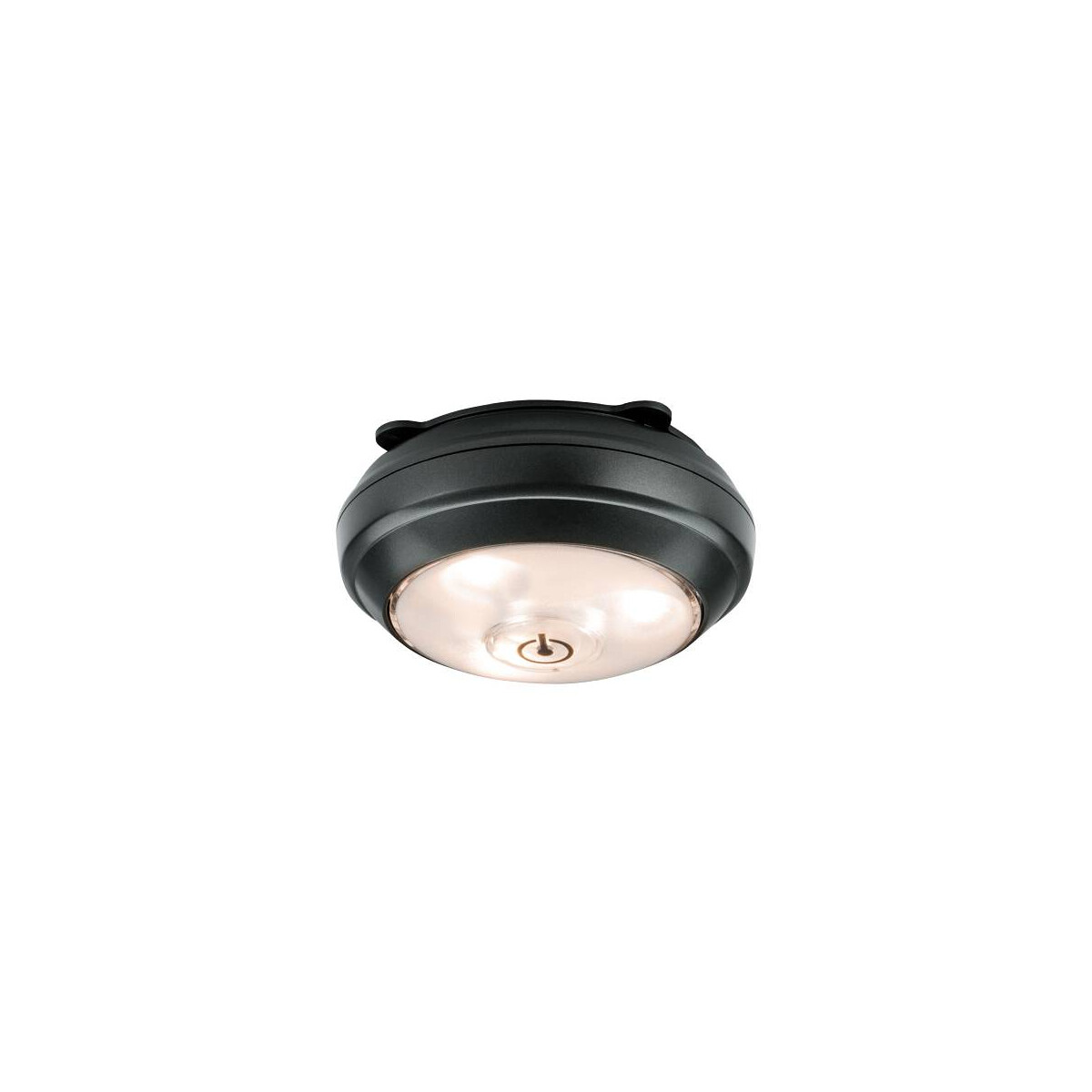 LED Schrankleuchte Batterie ButtonLED inkl. Schalter 88mm 70lm 3000K dimmbar Anthrazit